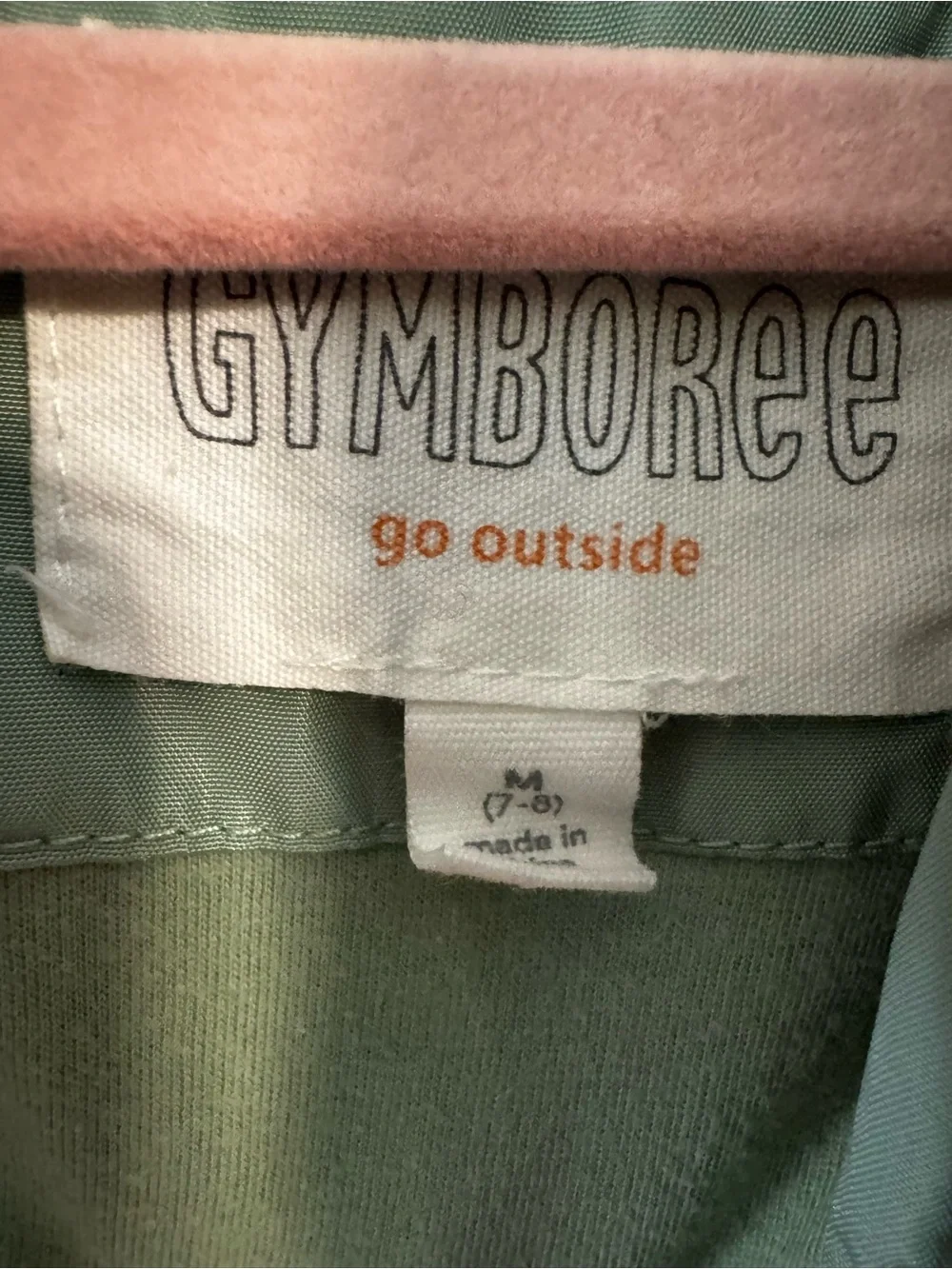 Gymboree Colorblock Hooded Puffer Jacket - Sage, Pinks & White